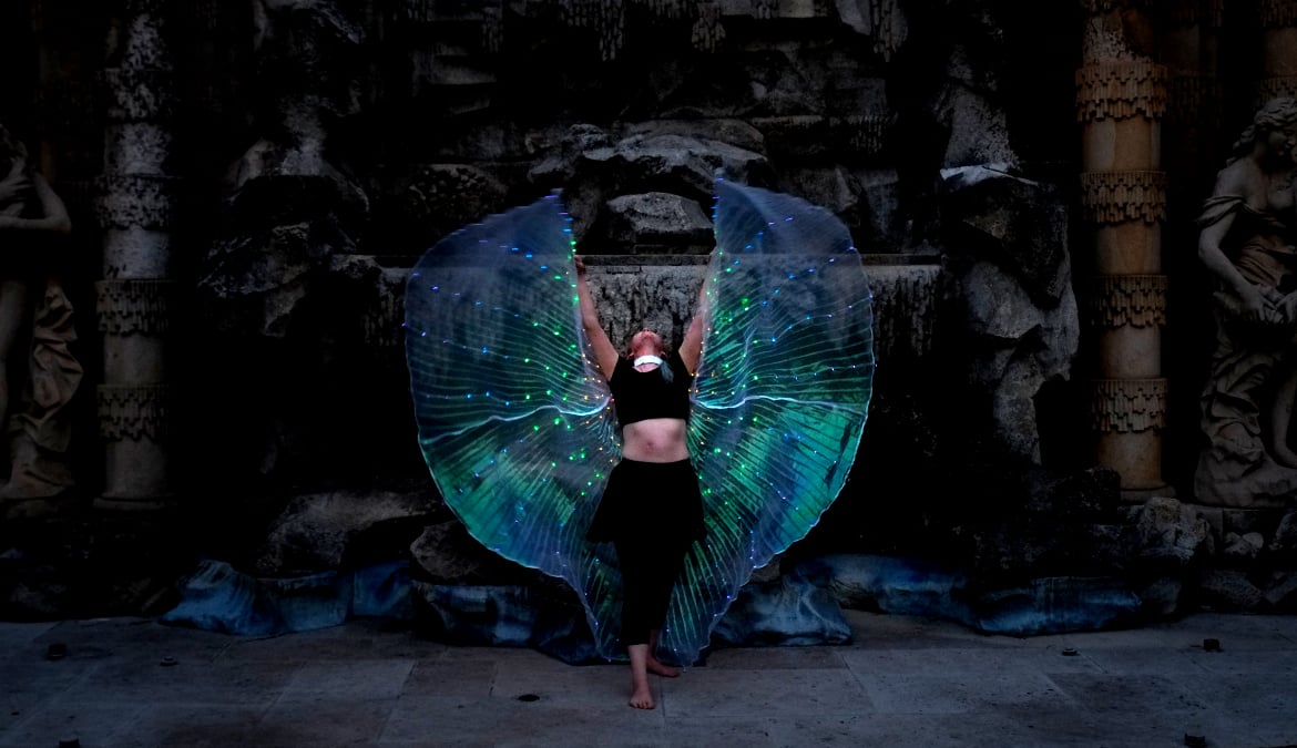 LED SHOW Hula Hoop Hochzeit Event Geburtstag Firmenfeier